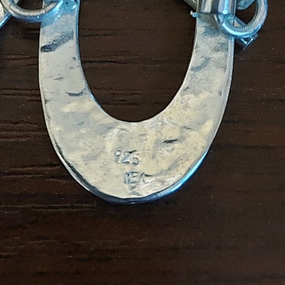 Mexican 925 Silver Pinched O's Bracelet - Picture 6 of 6